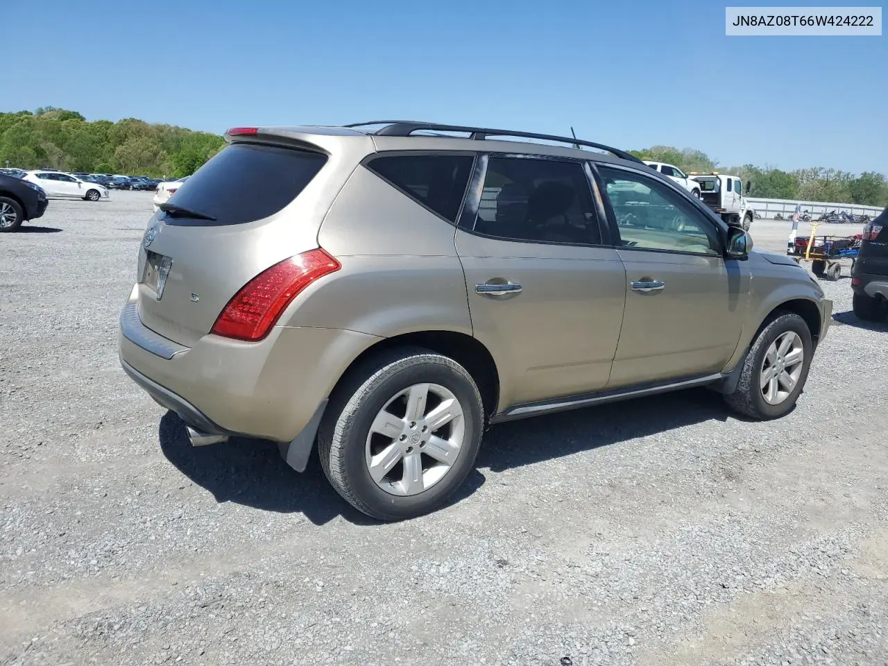 2006 Nissan Murano Sl VIN: JN8AZ08T66W424222 Lot: 52580335