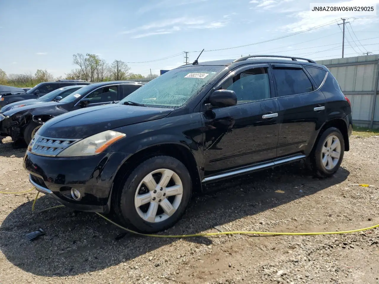 2006 Nissan Murano Sl VIN: JN8AZ08W06W529025 Lot: 55822745