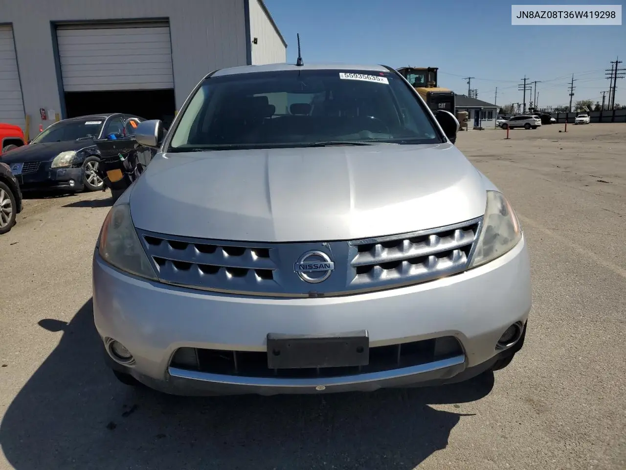 2006 Nissan Murano Sl VIN: JN8AZ08T36W419298 Lot: 55935635