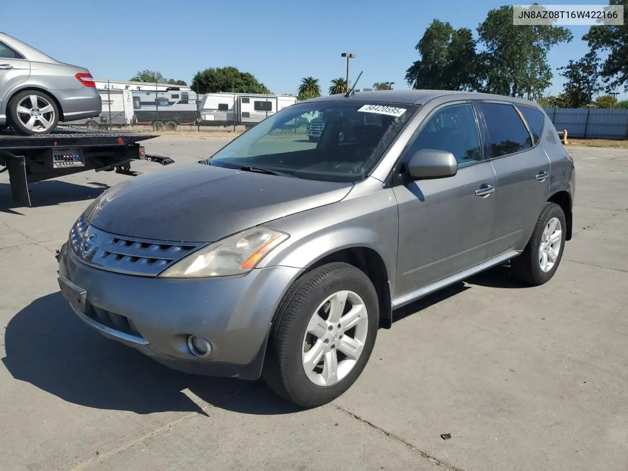 2006 Nissan Murano Sl VIN: JN8AZ08T16W422166 Lot: 56420595