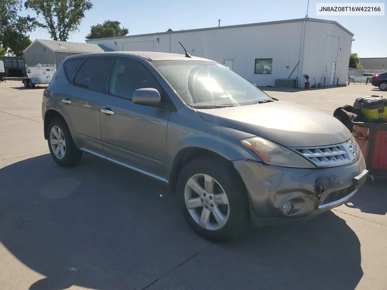 2006 Nissan Murano Sl VIN: JN8AZ08T16W422166 Lot: 56420595