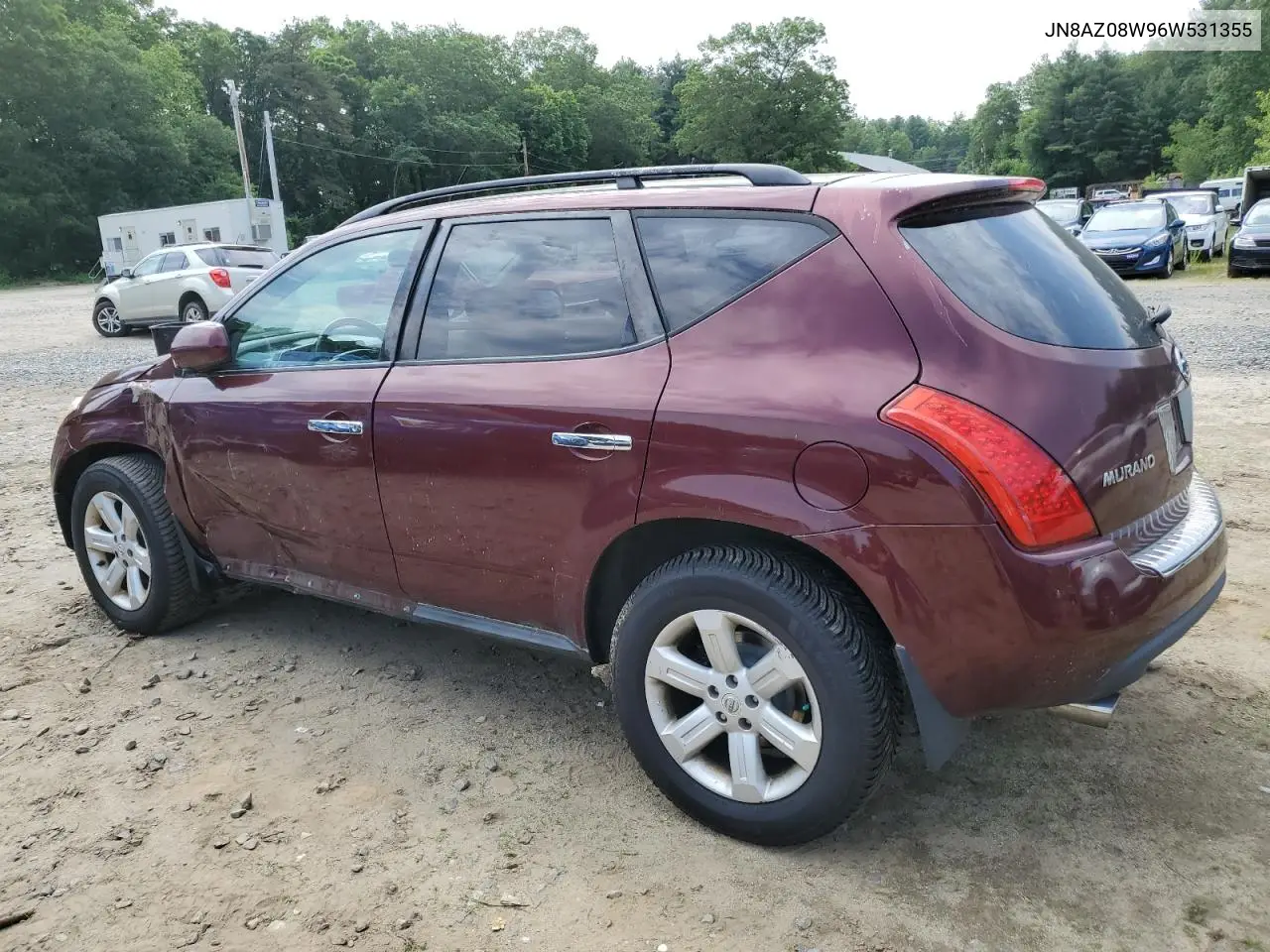 2006 Nissan Murano Sl VIN: JN8AZ08W96W531355 Lot: 59662445