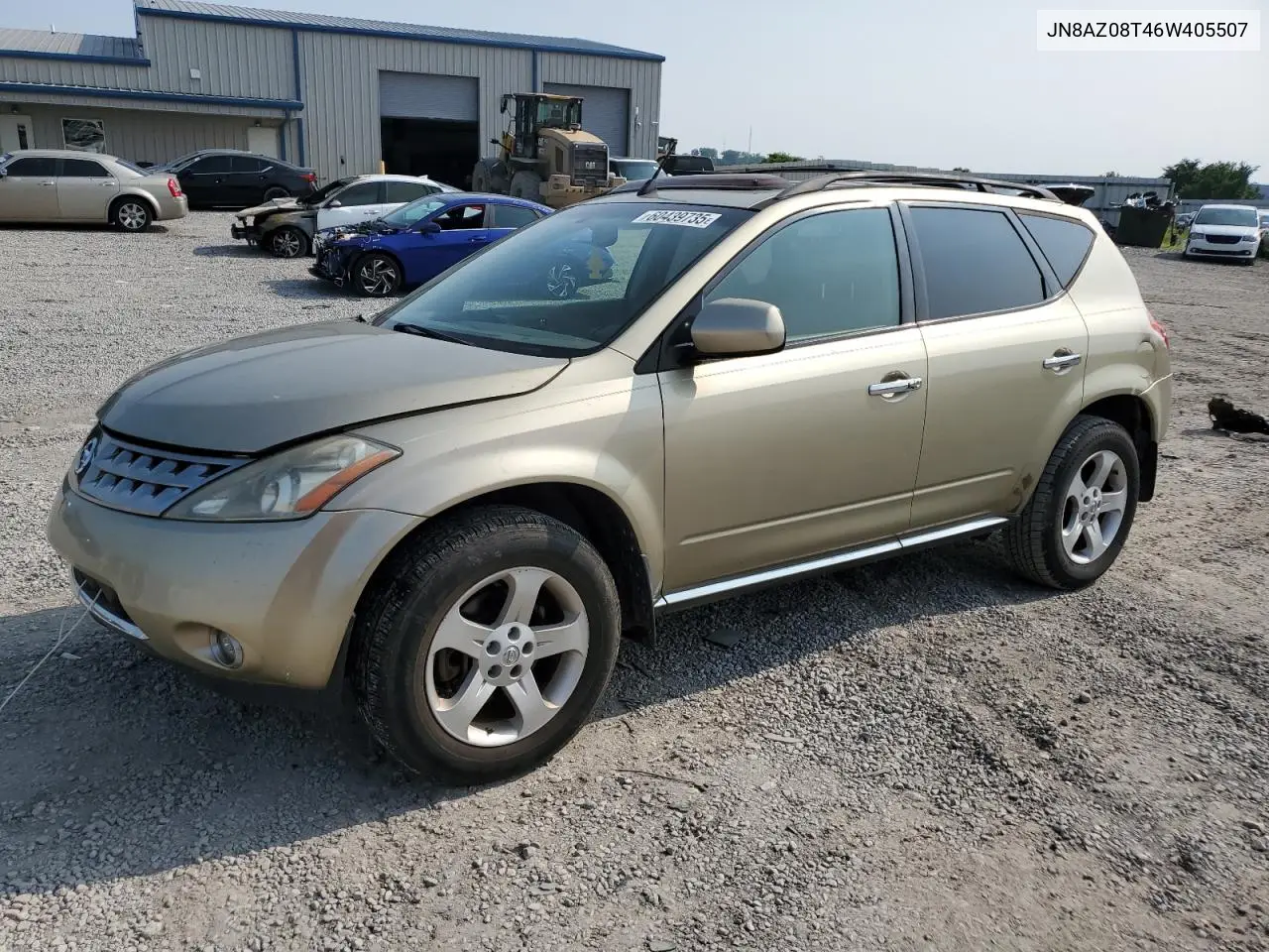 2006 Nissan Murano Sl VIN: JN8AZ08T46W405507 Lot: 60439735