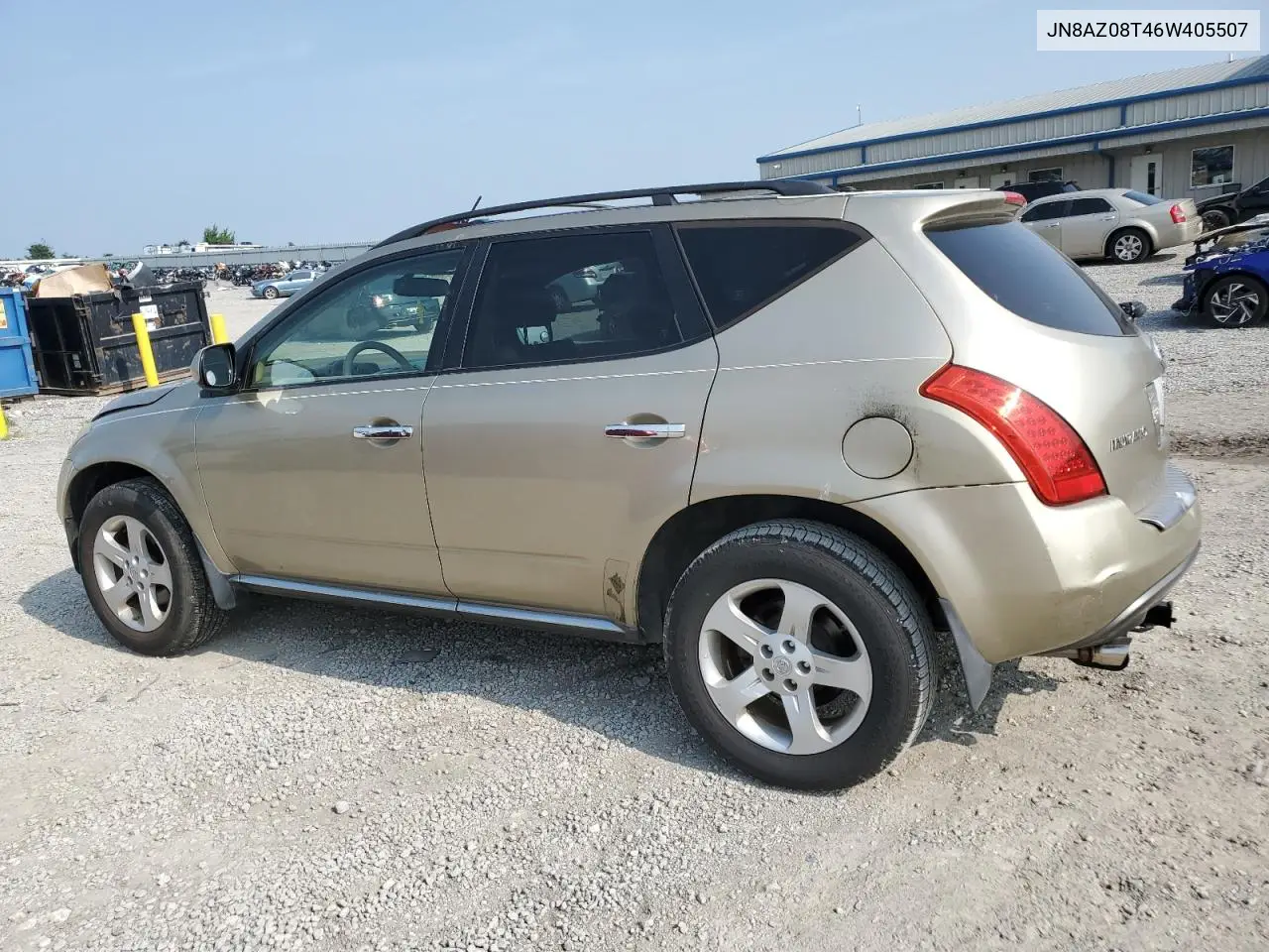 2006 Nissan Murano Sl VIN: JN8AZ08T46W405507 Lot: 60439735