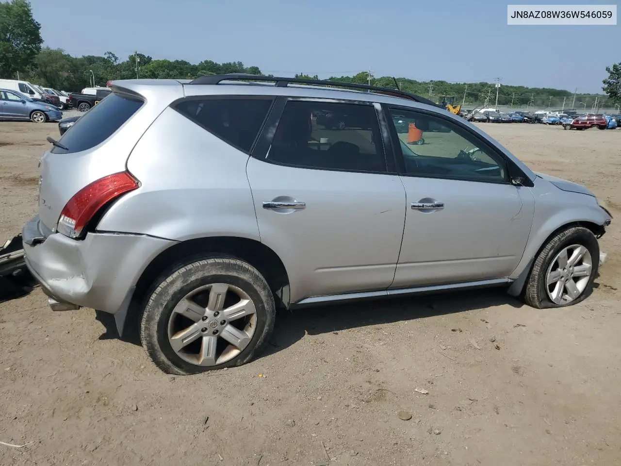 2006 Nissan Murano Sl VIN: JN8AZ08W36W546059 Lot: 60608335