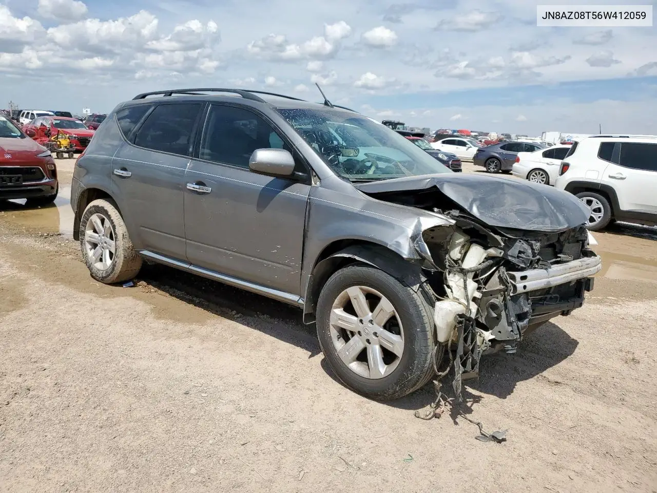 2006 Nissan Murano Sl VIN: JN8AZ08T56W412059 Lot: 60700255