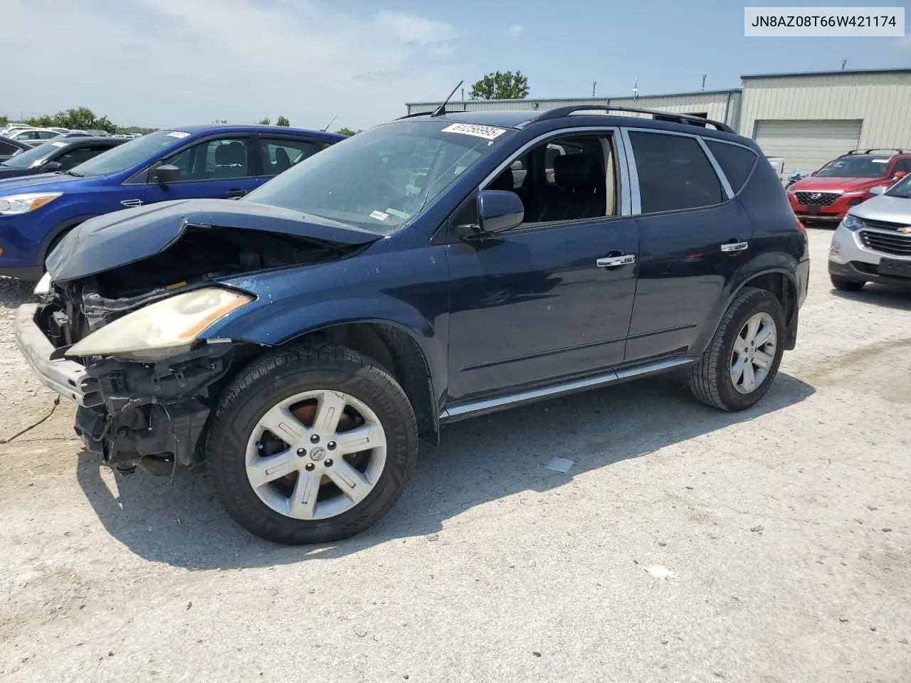 2006 Nissan Murano Sl VIN: JN8AZ08T66W421174 Lot: 61256995