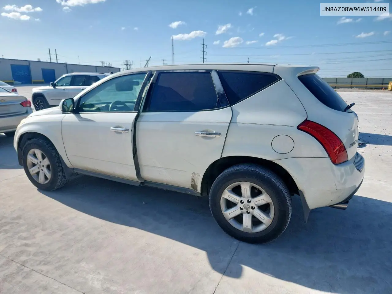 2006 Nissan Murano Sl VIN: JN8AZ08W96W514409 Lot: 61424475