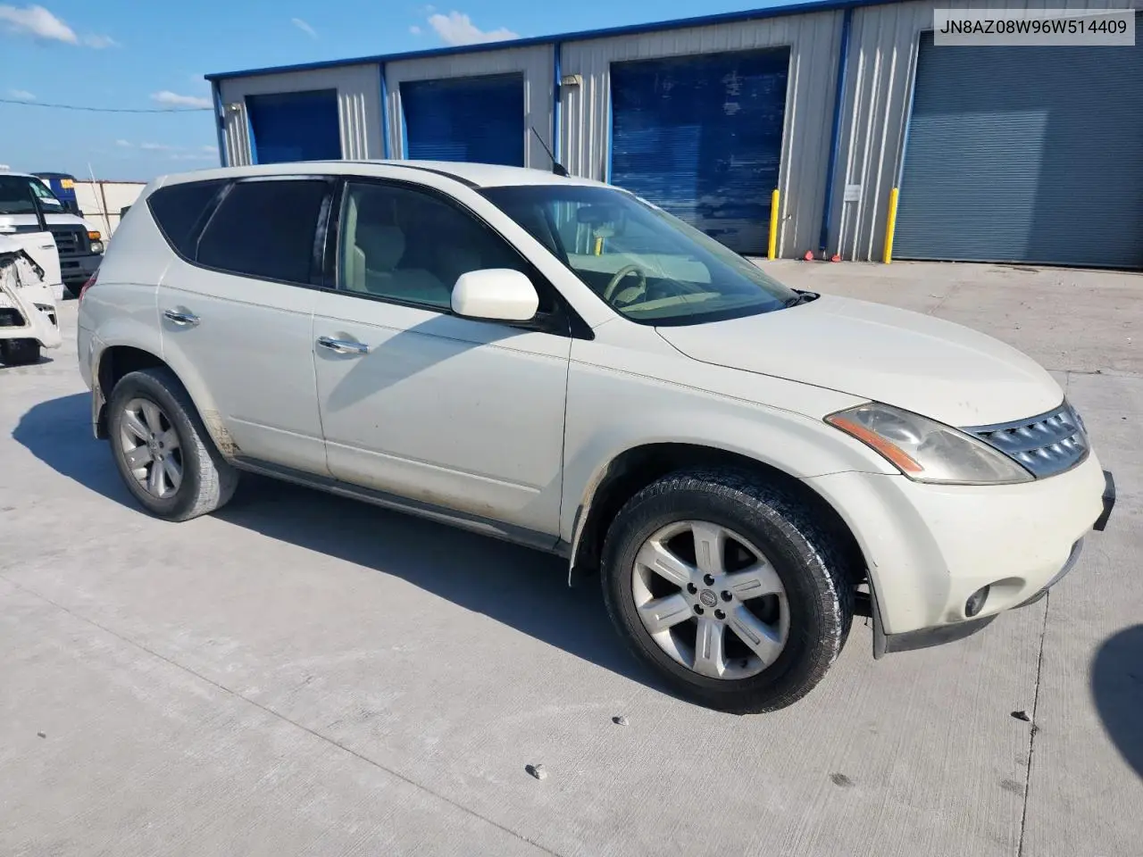 2006 Nissan Murano Sl VIN: JN8AZ08W96W514409 Lot: 61424475