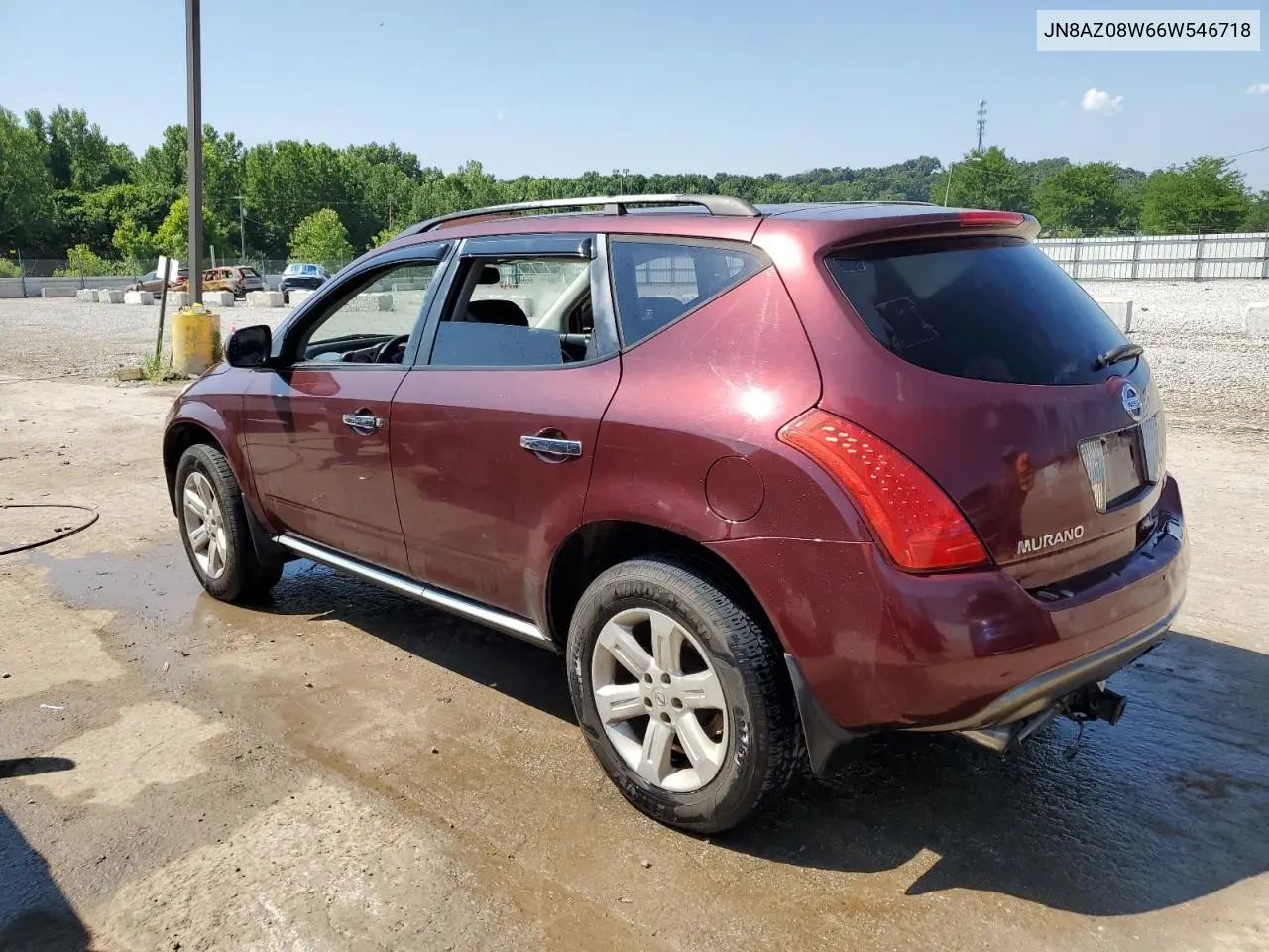 2006 Nissan Murano Sl VIN: JN8AZ08W66W546718 Lot: 63016985