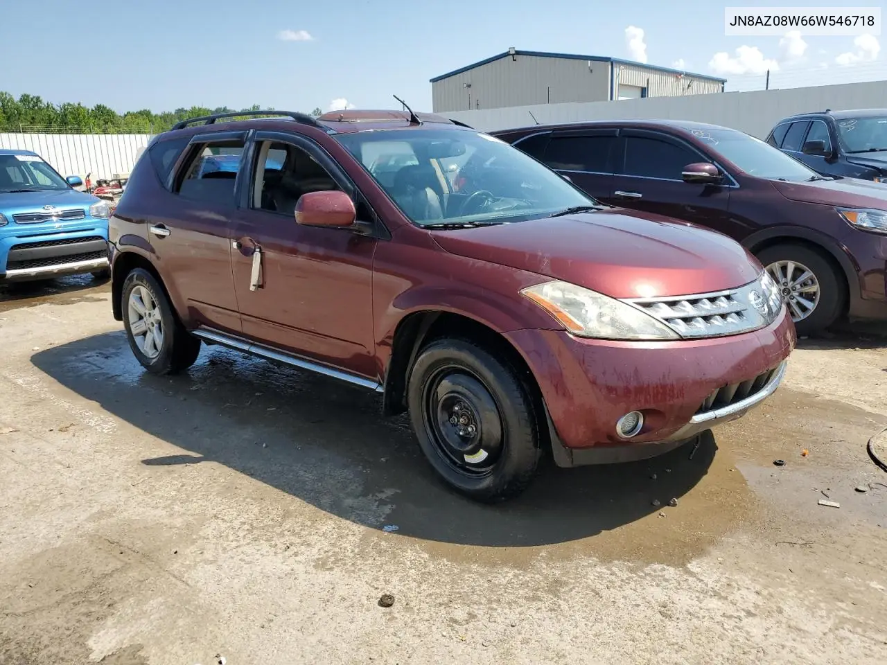 2006 Nissan Murano Sl VIN: JN8AZ08W66W546718 Lot: 63016985