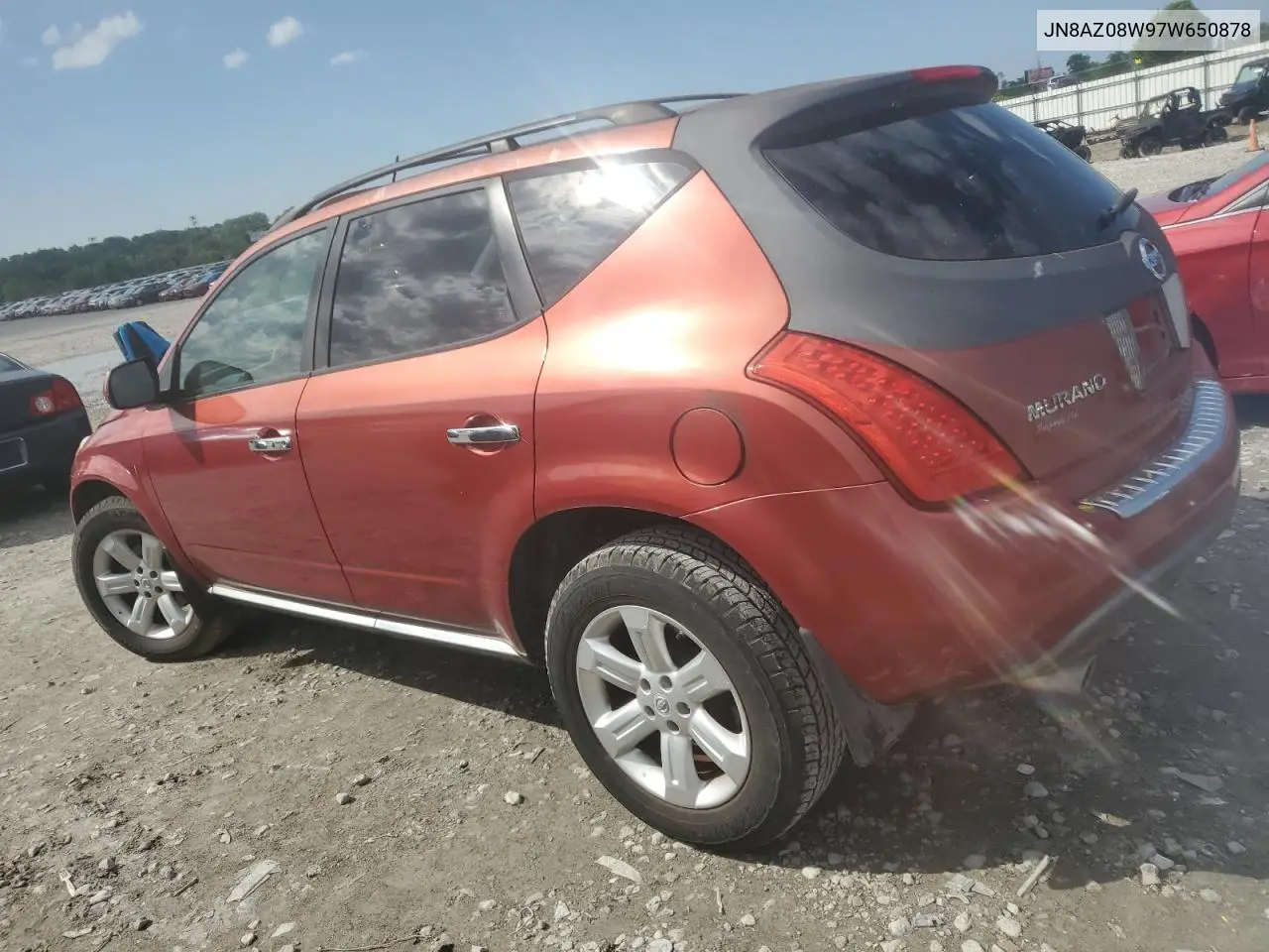 2007 Nissan Murano Sl VIN: JN8AZ08W97W650878 Lot: 56858545