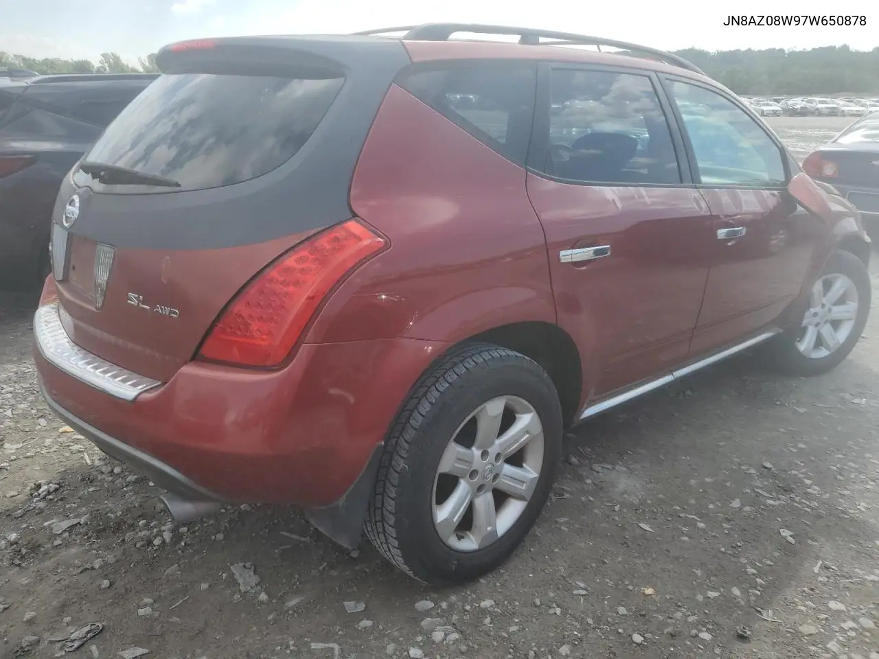 2007 Nissan Murano Sl VIN: JN8AZ08W97W650878 Lot: 56858545