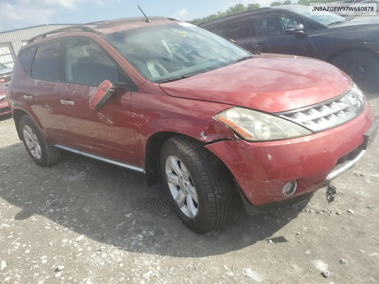 2007 Nissan Murano Sl VIN: JN8AZ08W97W650878 Lot: 56858545