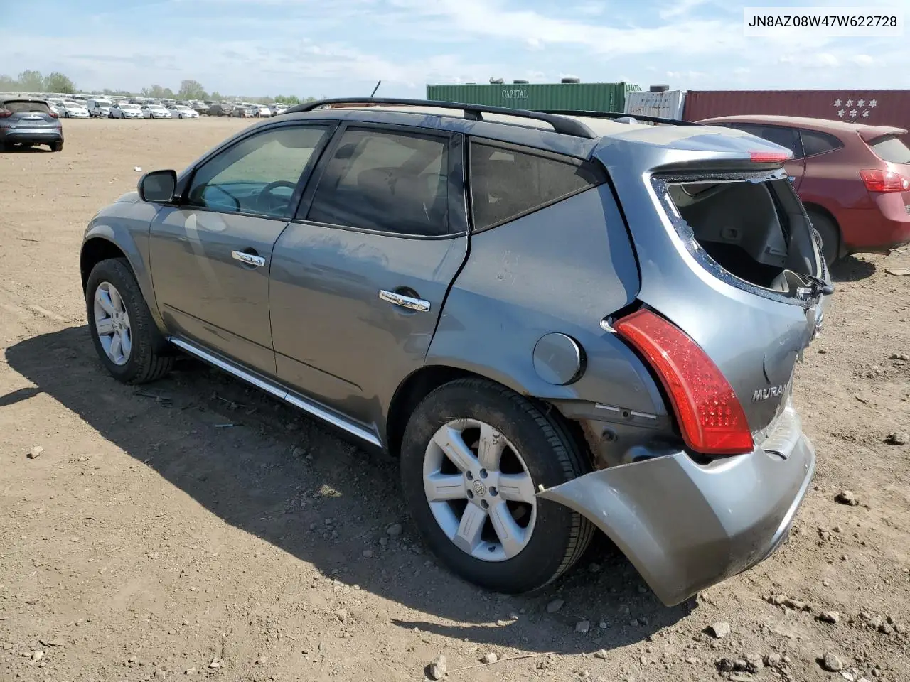 2007 Nissan Murano Sl VIN: JN8AZ08W47W622728 Lot: 56870765