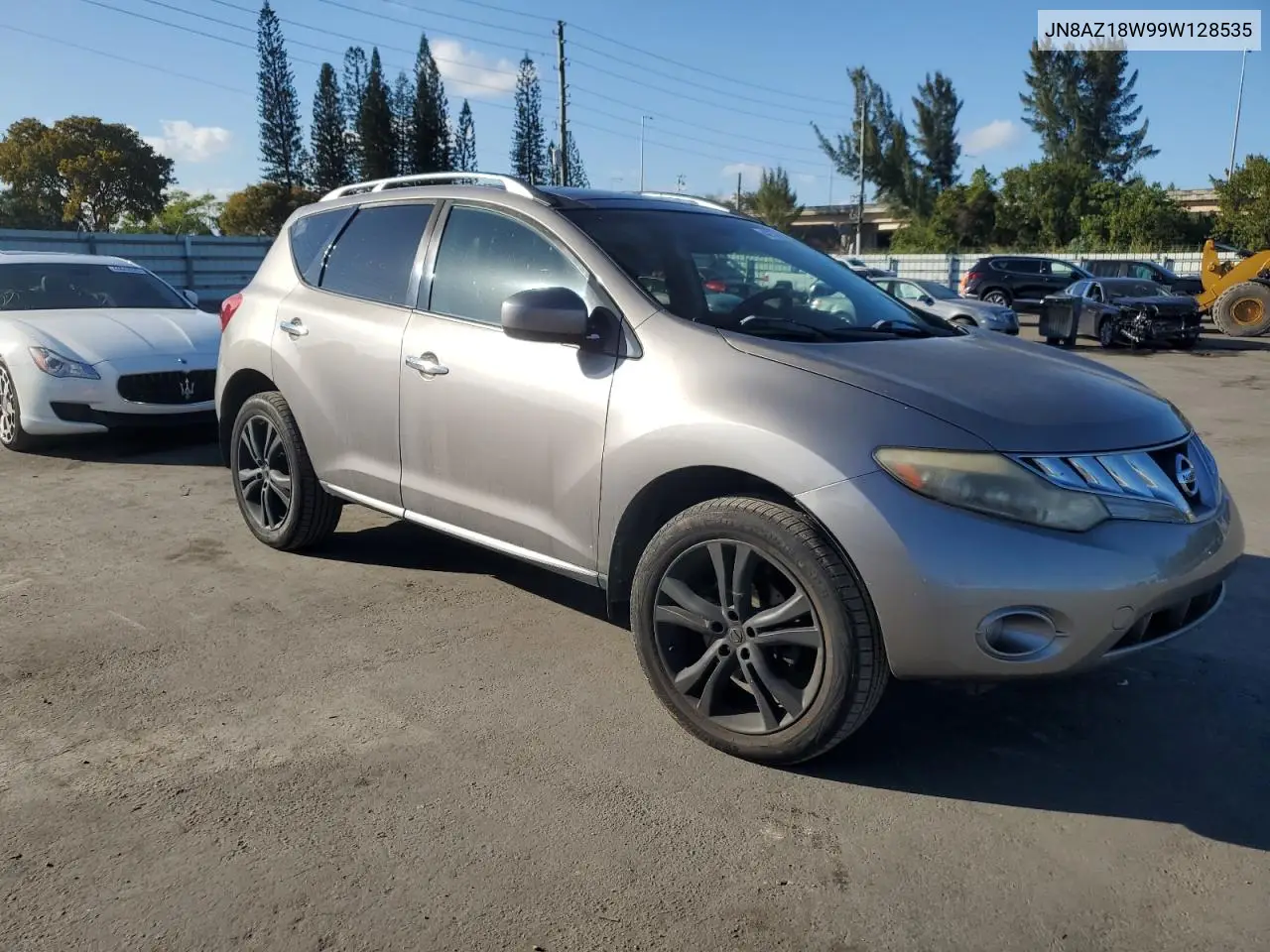 2009 Nissan Murano S VIN: JN8AZ18W99W128535 Lot: 42794145
