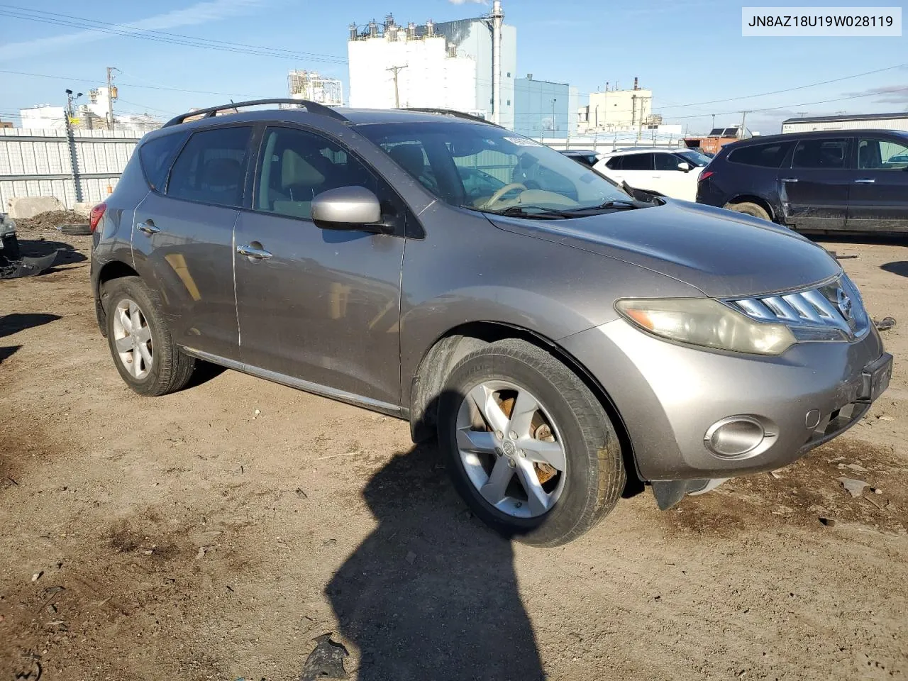 2009 Nissan Murano S VIN: JN8AZ18U19W028119 Lot: 43979935