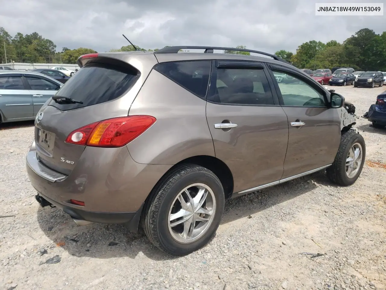 2009 Nissan Murano S VIN: JN8AZ18W49W153049 Lot: 51048885