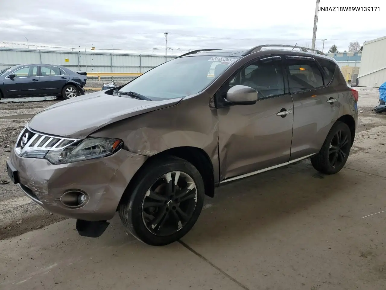 2009 Nissan Murano S VIN: JN8AZ18W89W139171 Lot: 51165365