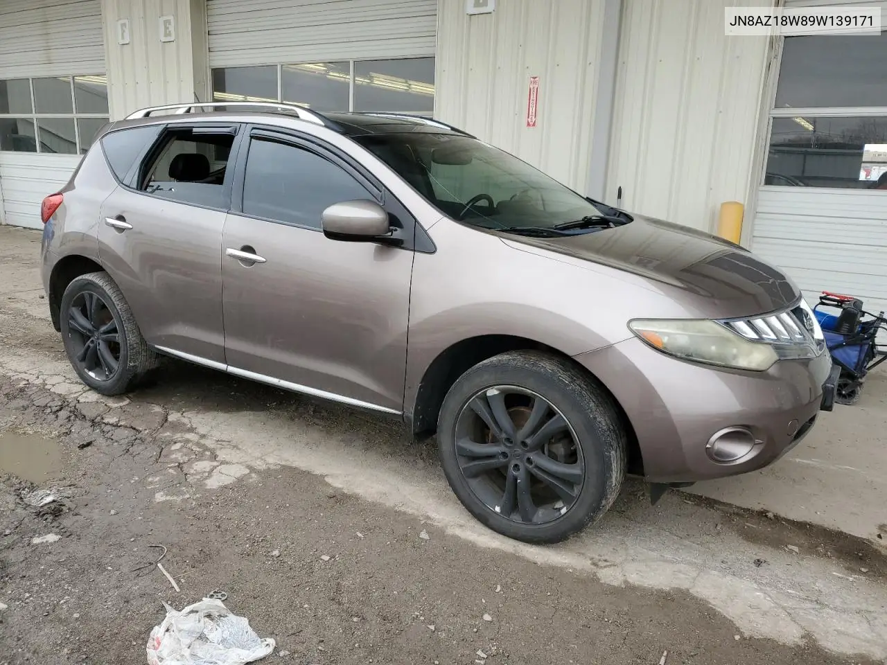 2009 Nissan Murano S VIN: JN8AZ18W89W139171 Lot: 51165365