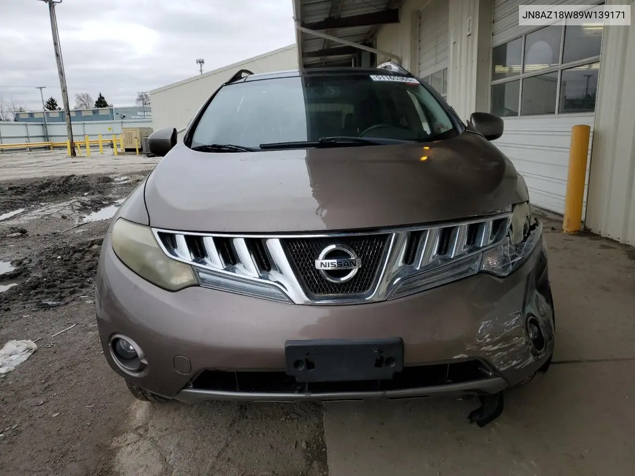 2009 Nissan Murano S VIN: JN8AZ18W89W139171 Lot: 51165365