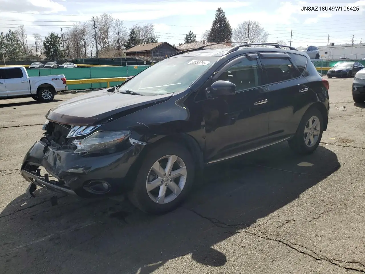 2009 Nissan Murano S VIN: JN8AZ18U49W106425 Lot: 52638295