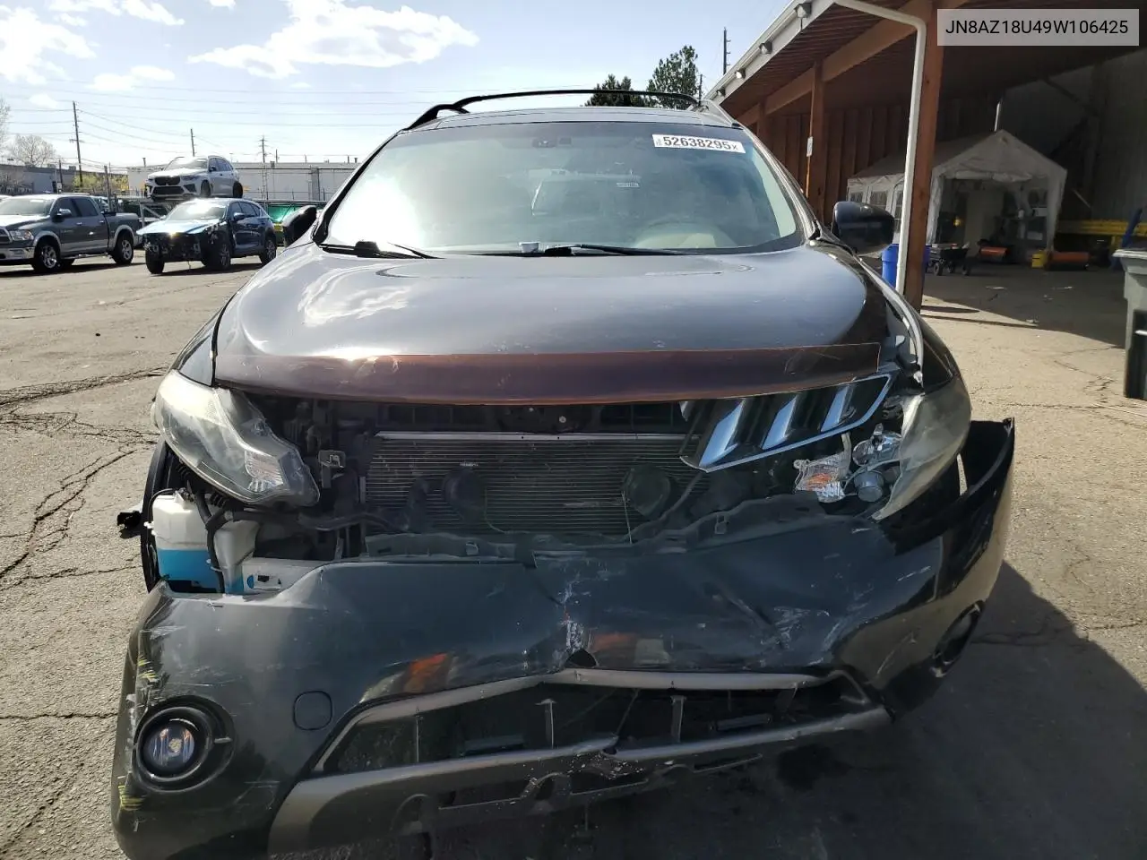 2009 Nissan Murano S VIN: JN8AZ18U49W106425 Lot: 52638295
