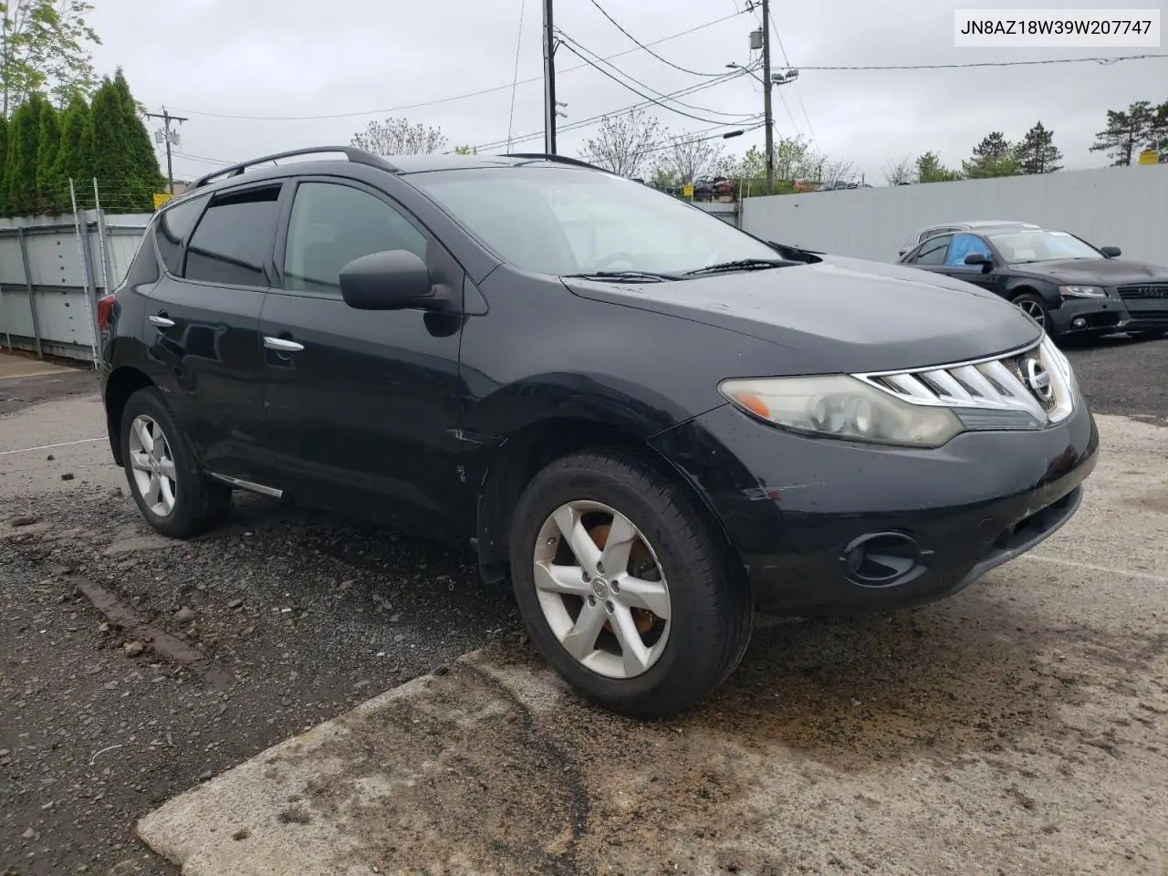2009 Nissan Murano S VIN: JN8AZ18W39W207747 Lot: 54925225