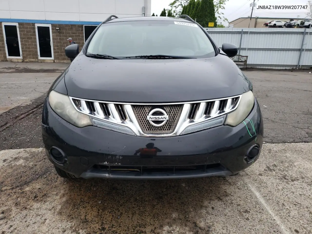 2009 Nissan Murano S VIN: JN8AZ18W39W207747 Lot: 54925225