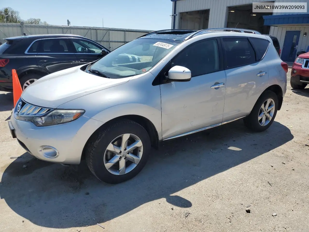 2009 Nissan Murano S VIN: JN8AZ18W39W209093 Lot: 55344975