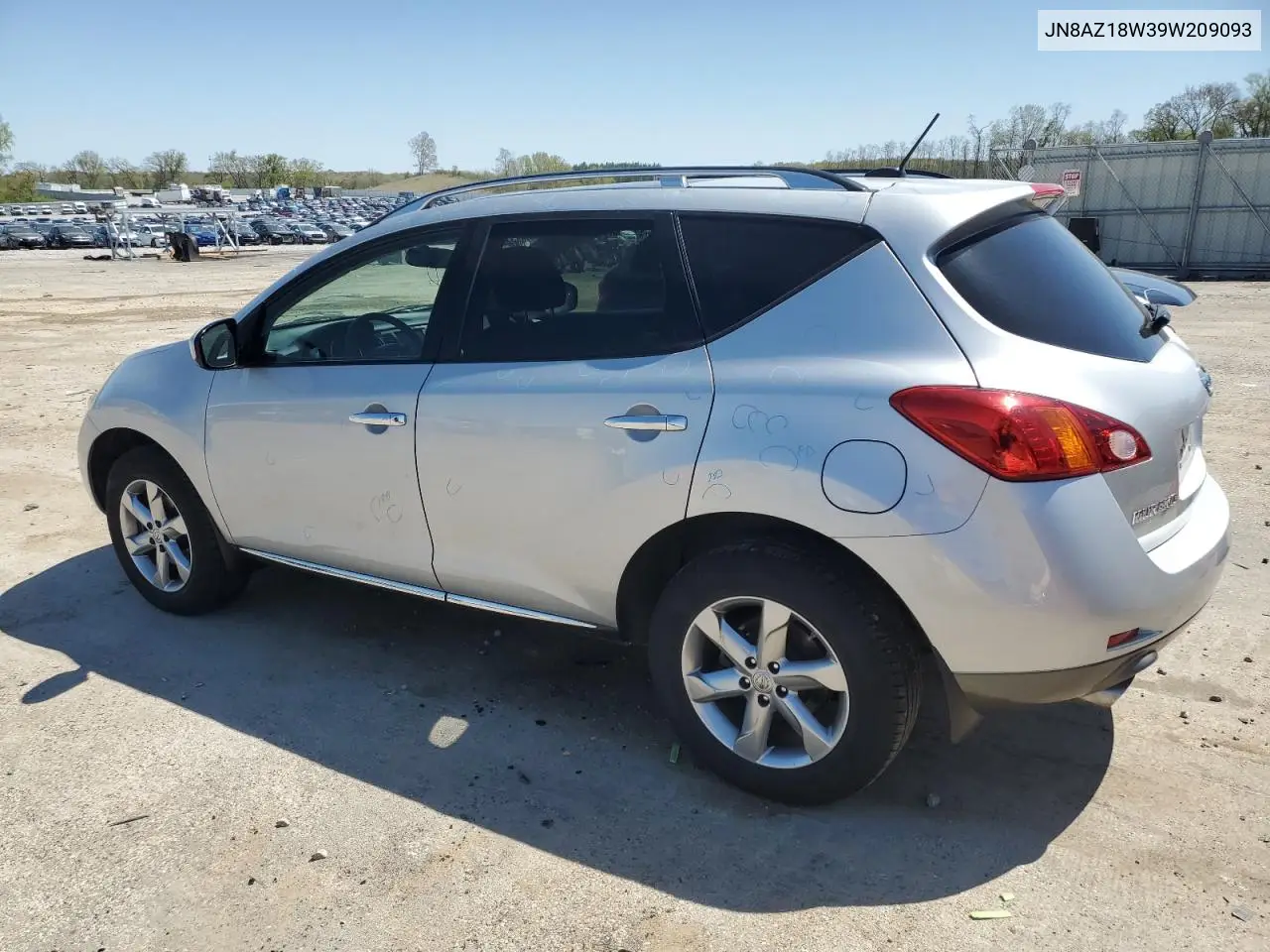 2009 Nissan Murano S VIN: JN8AZ18W39W209093 Lot: 55344975