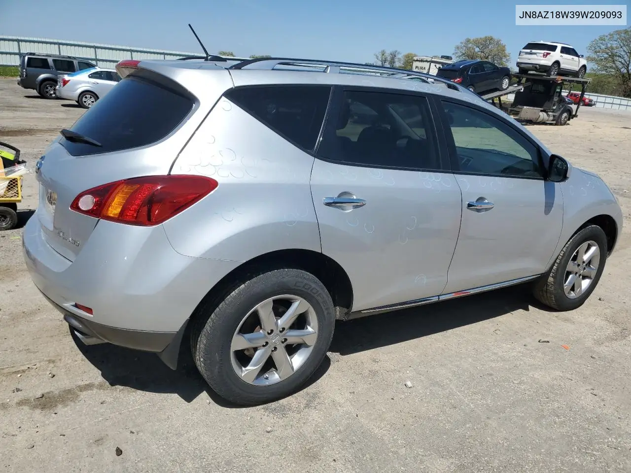 2009 Nissan Murano S VIN: JN8AZ18W39W209093 Lot: 55344975