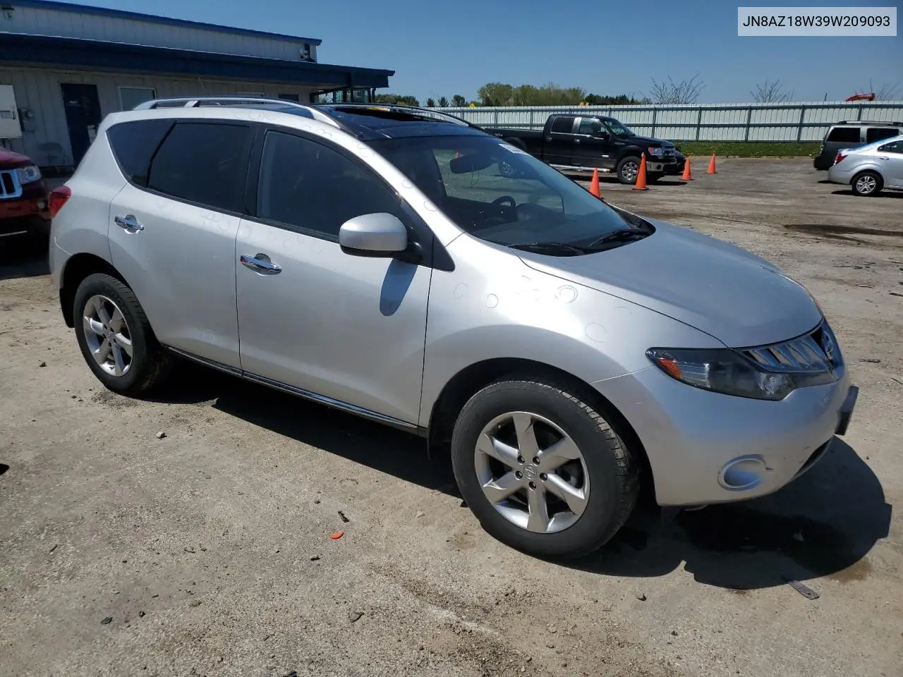 2009 Nissan Murano S VIN: JN8AZ18W39W209093 Lot: 55344975