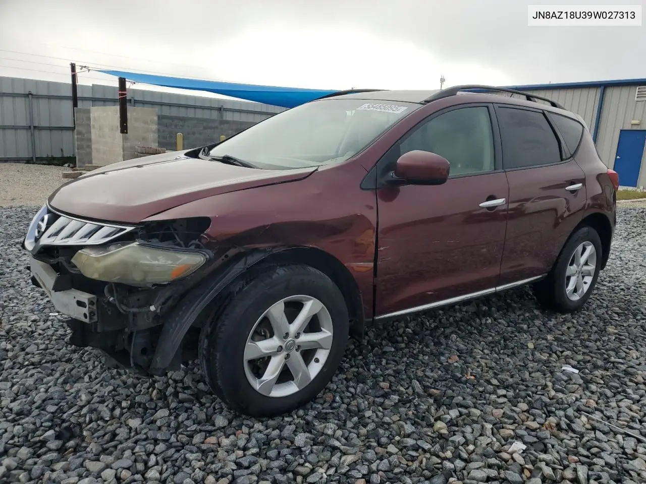 2009 Nissan Murano S VIN: JN8AZ18U39W027313 Lot: 55485095