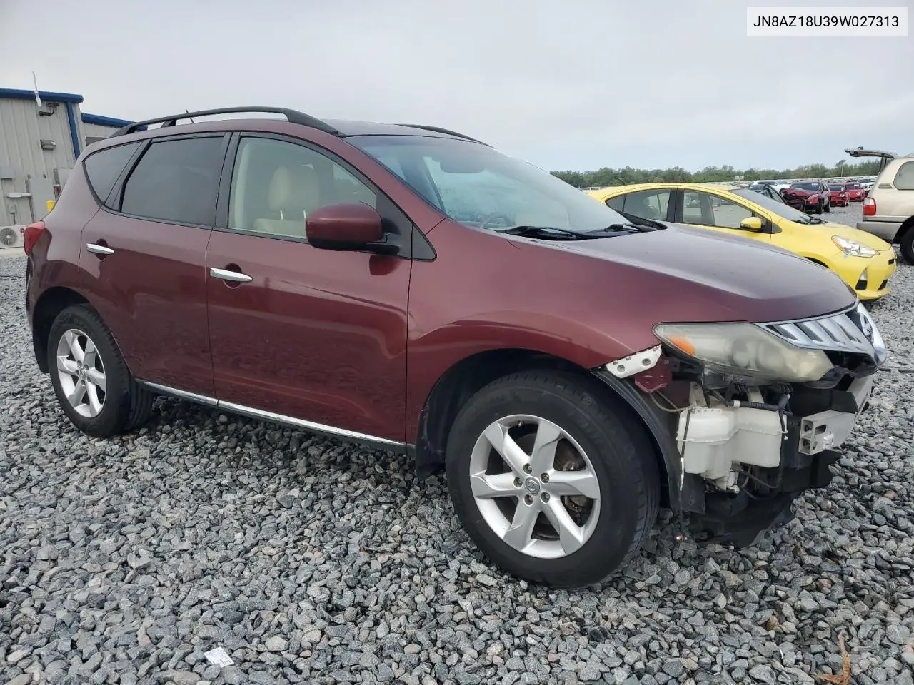 2009 Nissan Murano S VIN: JN8AZ18U39W027313 Lot: 55485095