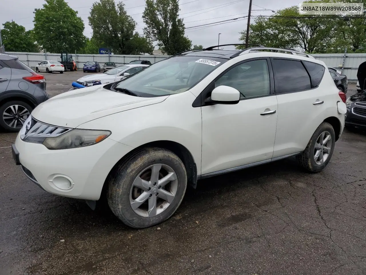 2009 Nissan Murano S VIN: JN8AZ18W89W208568 Lot: 55557315
