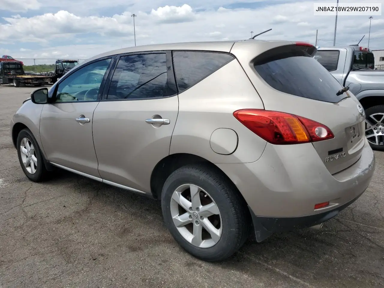 2009 Nissan Murano S VIN: JN8AZ18W29W207190 Lot: 55684275