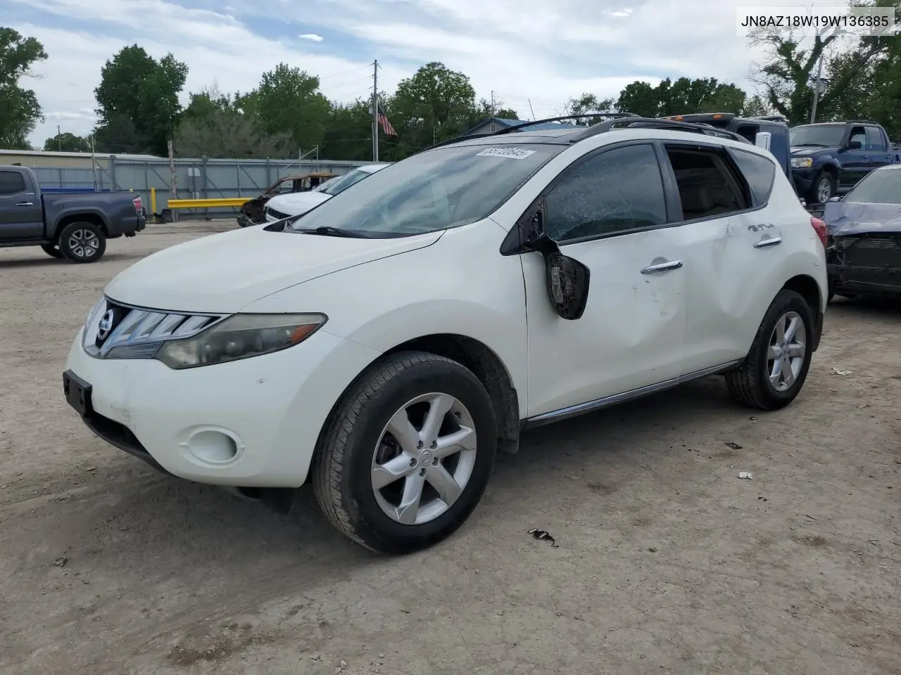 2009 Nissan Murano S VIN: JN8AZ18W19W136385 Lot: 55720645