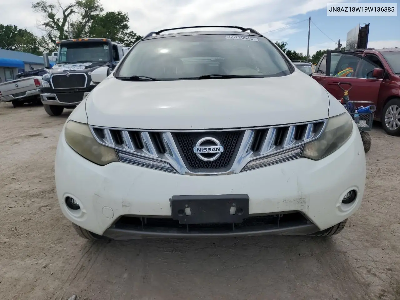 2009 Nissan Murano S VIN: JN8AZ18W19W136385 Lot: 55720645