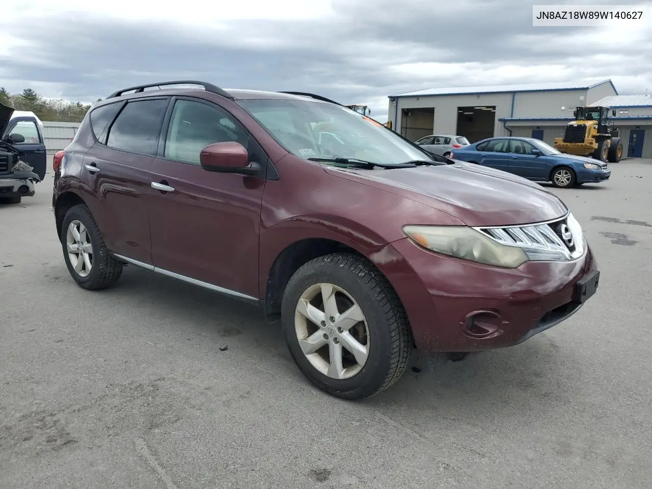 2009 Nissan Murano S VIN: JN8AZ18W89W140627 Lot: 56124295