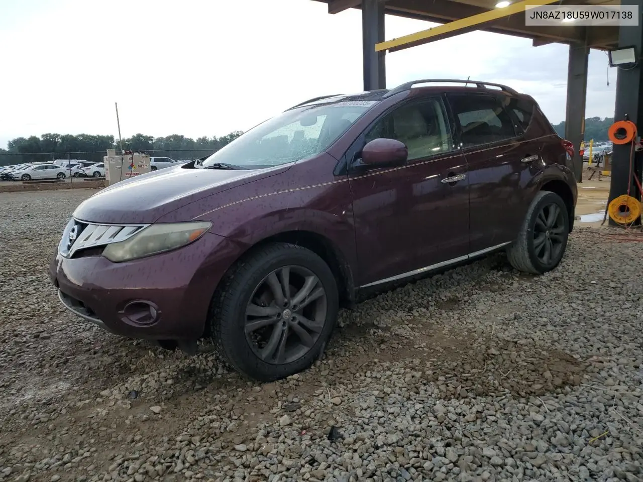 2009 Nissan Murano S VIN: JN8AZ18U59W017138 Lot: 56700235
