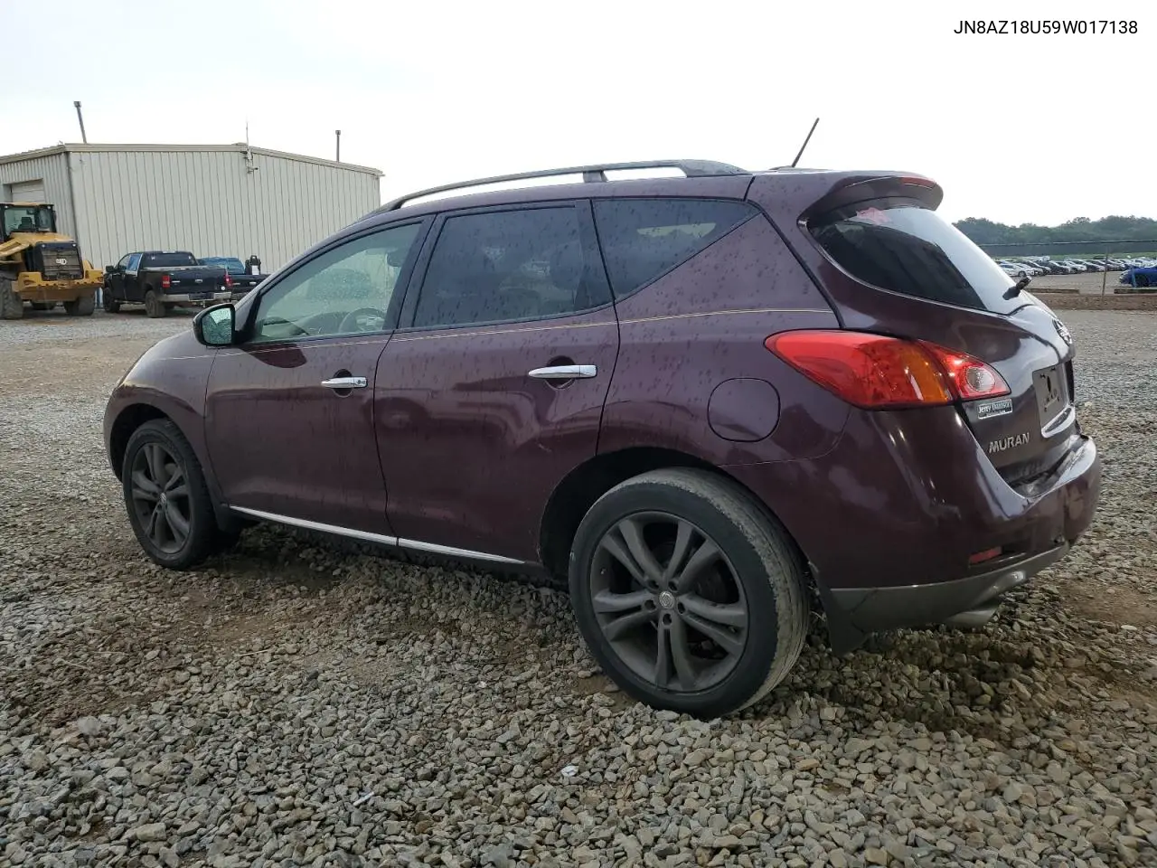 2009 Nissan Murano S VIN: JN8AZ18U59W017138 Lot: 56700235