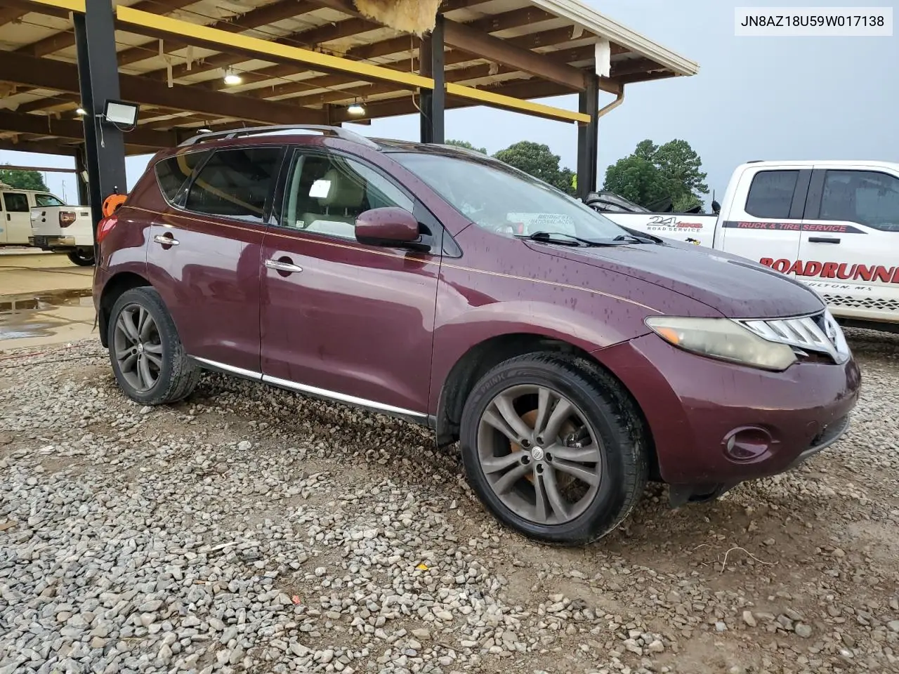 2009 Nissan Murano S VIN: JN8AZ18U59W017138 Lot: 56700235
