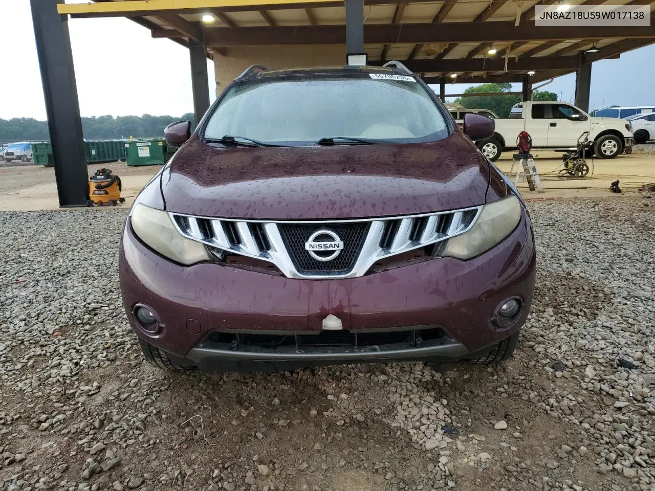 2009 Nissan Murano S VIN: JN8AZ18U59W017138 Lot: 56700235