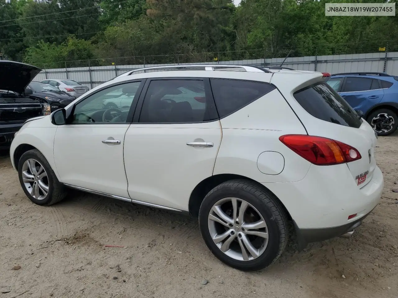 2009 Nissan Murano S VIN: JN8AZ18W19W207455 Lot: 56796075