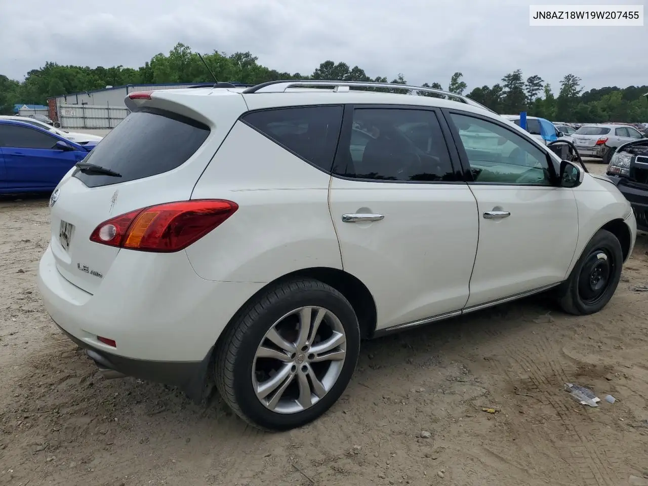 2009 Nissan Murano S VIN: JN8AZ18W19W207455 Lot: 56796075