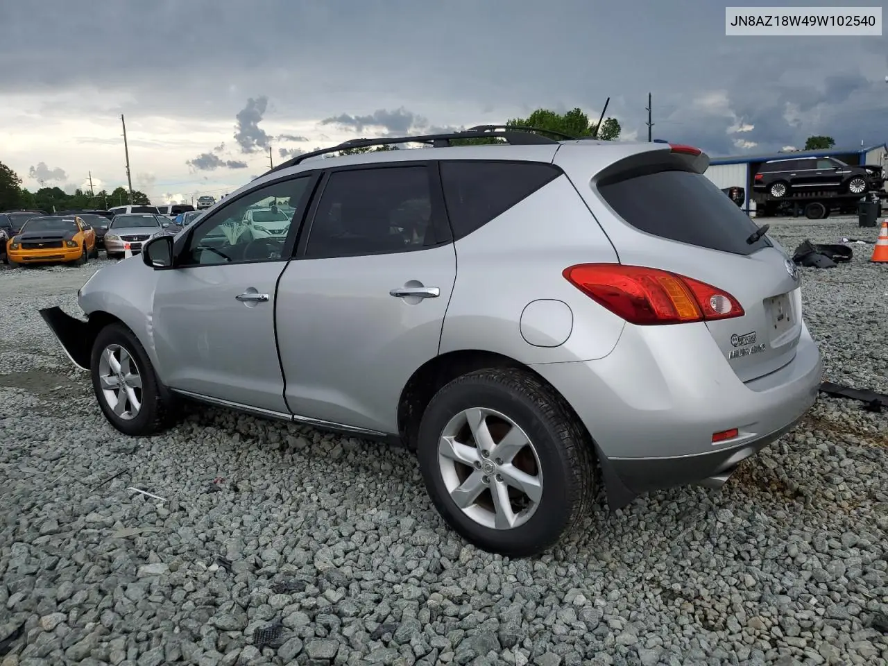 2009 Nissan Murano S VIN: JN8AZ18W49W102540 Lot: 56830705