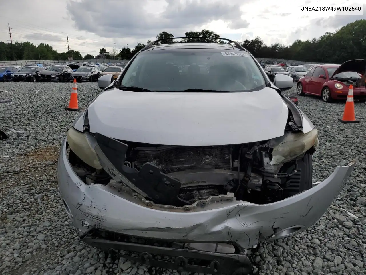 2009 Nissan Murano S VIN: JN8AZ18W49W102540 Lot: 56830705