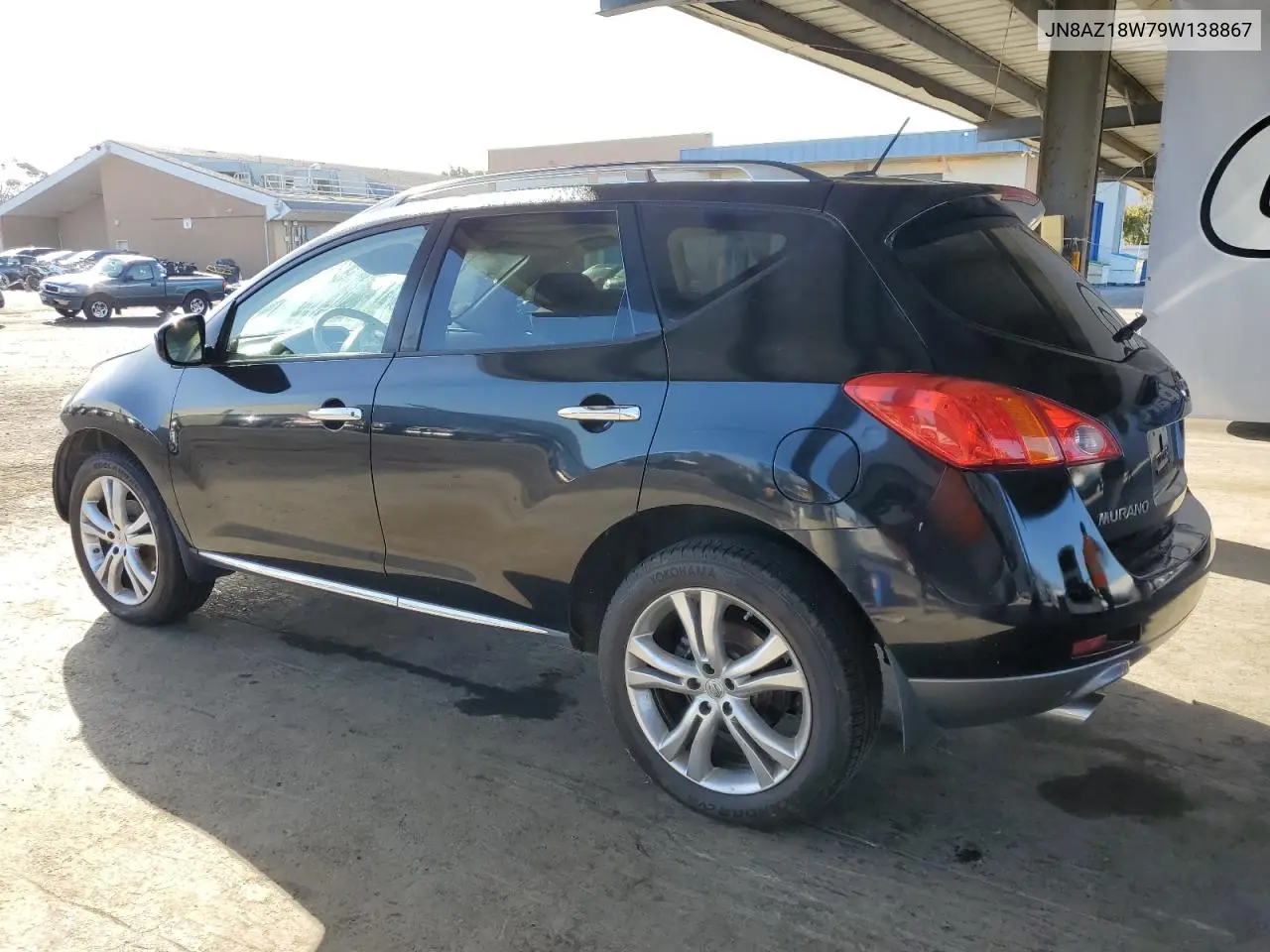 2009 Nissan Murano S VIN: JN8AZ18W79W138867 Lot: 56953975