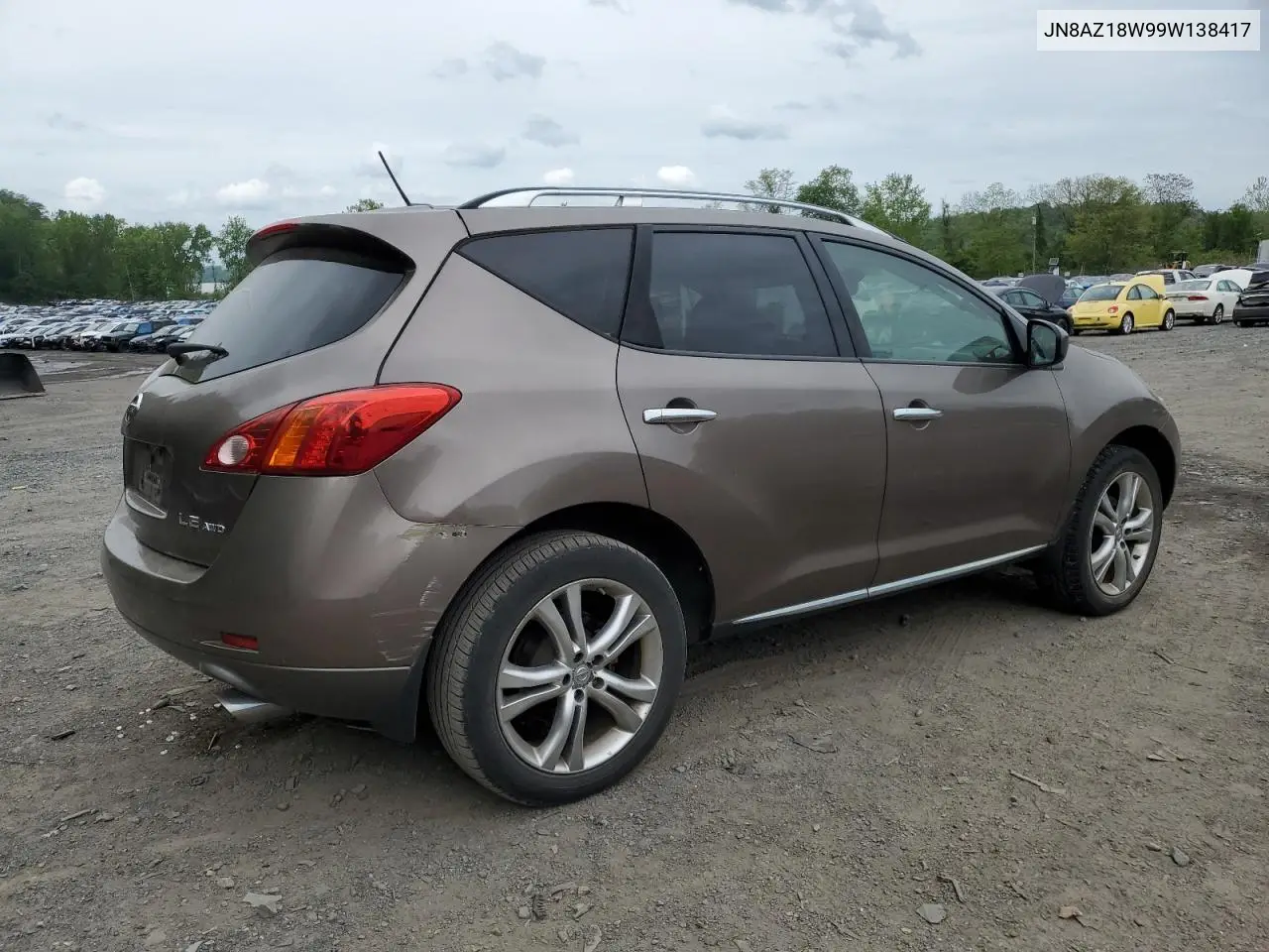 2009 Nissan Murano S VIN: JN8AZ18W99W138417 Lot: 56989485